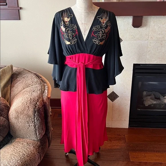 Trashy Diva kimono top skirt set - Picture 2 of 14